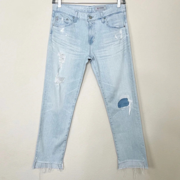 AG Adriano Goldschmied AG-ED The Ex boyfriend Slouchy Slim Jeans Light Wash - Picture 1 of 11
